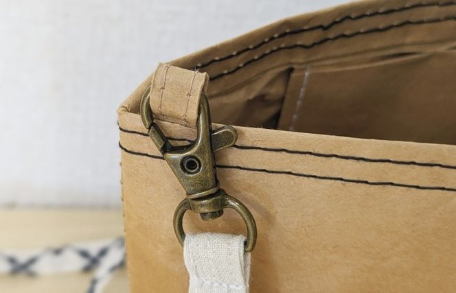 099H3819 米袋ミニトート（紐付きショルダー） 【日常に寄り添う、軽やかな相棒】