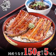 1169.【丑の日用】国産うなぎ蒲焼き大サイズ5本セット(A1169-1) 