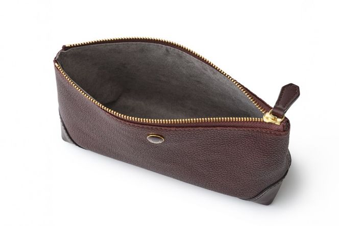 SOMES RE-35 ポーチ (ブラウン) [ソメスサドル 北海道 砂川市 12260855] ポーチ 小物入れ メンズ レディース 小さめ 本革 革 レザー 革製品 小物 ブラウン