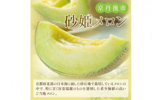 【先行予約／数量限定150】砂姫メロン1玉！大玉2L以上！女性に人気！（2026年6月下旬～発送）　JK00027