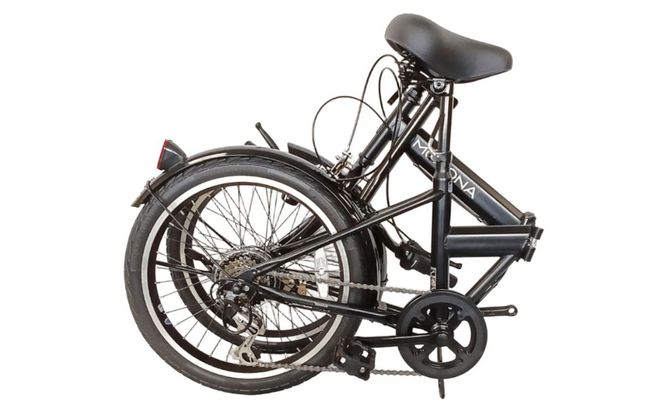 パンクしないオリタタミ自転車 MOVONA ワイドタイヤ 20型 6段変速【ブラック】武田産業【四日市市 で人気の返礼品 ノーパンク 武田産業 折り畳み自転車 三重県 四日市 四日市市ふるさと納税】