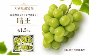 【天満屋選定品】岡山県産 シャインマスカット 晴王 約1.5kg（2026年発送）