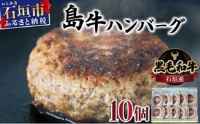 行列のできる 肉匠丸富からお届け‼︎《黒毛和牛》石垣島 島牛ハンバーグ 100g×10個 【先行予約：2024年12月以降配送】 |和牛 牛肉 冷凍 ハンバーグ 人気 おすすめ 国産 国産牛 小分け 八重山食肉センター 黒毛和牛専門店 肉匠丸富 YC-7