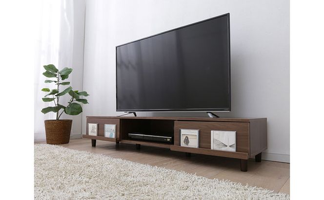 テレビ台 AVボードボックスタイプ BAB-150A ウォールナット テレビ台 脚付き 収納 ローボード おしゃれ 150cm テレビボード テレビラック TV台 TVボード 一人暮らし 新生活 リビング アイリスオーヤマ
