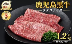 和牛日本一！＜鹿児島黒牛＞ウデスライスセット1.2kg b8-014