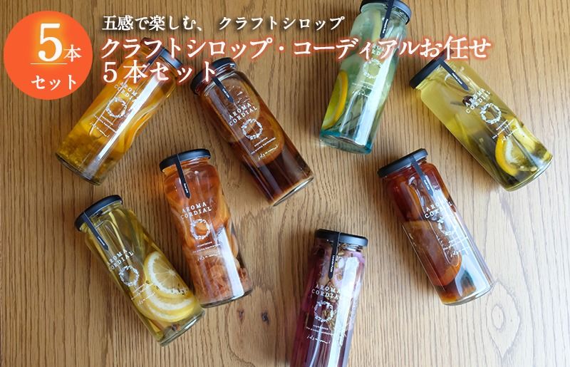 [スピード発送][おまかせ] クラフト飲料シロップ5本セット いずみピクルス NSW