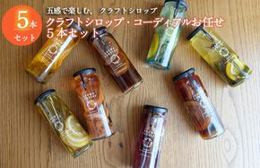 010B1743 【圧倒的企業努力】クラフト飲料シロップ5本セット おまかせ いずみピクルス NSW 