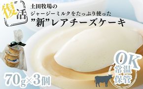 復活 ジャージーミルクたっぷり使用 レアチーズケーキ 3個 セット 土田牧場 ジャージー牛乳 チーズケーキ ケーキ 洋菓子 お菓子 おやつ デザート スイーツ 秋田 秋田県 にかほ市