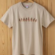 世界で唯一!着る山菜!!【みょうがTシャツ・サンドベージュ】 半袖 ファッション メンズ レディース 洋服 新潟 