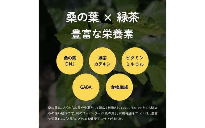 オニまる茶　農薬不使用・無添加の粉末桑の葉緑茶　6袋セット【machi-02】