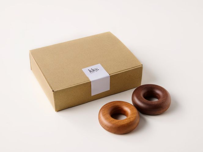 木製ドーナツセット　Wooden　Donut　Set ［087Y13］ おままごと 知育玩具 木のおもちゃ 幼児向け 食育 ごっこ遊び 出産祝い 誕生日プレゼント ナチュラル素材 ハンドメイド 小牧市 送料無料
