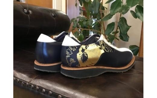 【岡本屋×光織物】吉田の織物とレザーで仕立てたFUJIYAMAスニーカー 岡本屋ロゴマーク