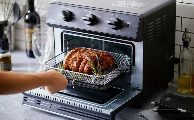 ノンフライ熱風オーブン FVX-D14A-B ノンフライ アイリスオーヤマ ノンフライ熱風オーブン FVX-D14A-B ブラック 熱風 オーブン トースター フライヤー 揚げ物 調理 家電 キッチン 脂質オフ カロリーオフ 脂質カット カロリーカット