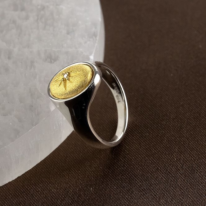 リング 純金 プラチナ メンズ 24金 印台 ダイヤモンド 指輪 シグネットリング 太め 幅広 金 ゴールド 24k pt900 コンビ シンプル おしゃれ 一粒 ダイヤ 人気 シンプル ジュエリー 普段 使い 240416400dpk24m SWAA331