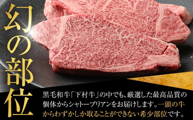 【定番】大府特産A5黒毛和牛下村牛極上シャトーブリアン5枚入り約600g 232238_N045-PR