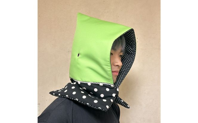 防災頭巾　大人用 ＜カラー：みどり色＞【避難グッズ グッズ 防災用品 避難用品 地震 火事 火災 保護 災害 地震対策 防災対策】 272230_AN001VC02