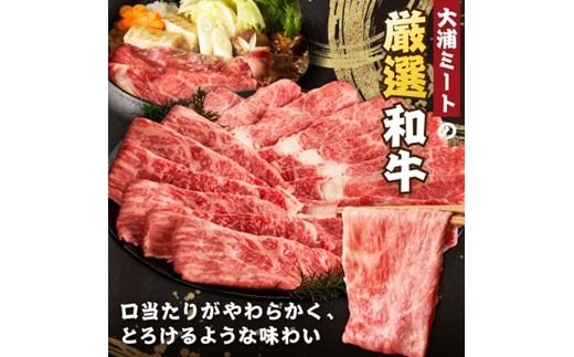 大浦和牛すきやき・しゃぶセット（1kg）【2405A00207】