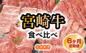 【6ヶ月定期便】宮崎牛と宮崎県産豚食べ比べ N0147-YG0248