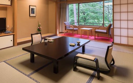 花巻温泉 佳松園 半露天風呂付客室 ペア宿泊券 【1542】