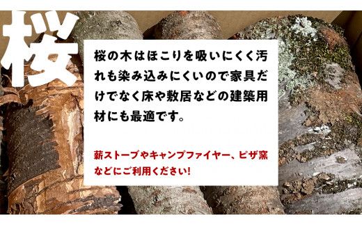 牛久市産 乾燥 薪 桜 ( さくら ) 約14kg～16kg 天然木 マキ 乾燥薪 広葉樹 キャンプ アウトドア 焚火 焚き火 薪ストーブ 暖炉 たき火 野外 屋外 バーベキュー薪 ピザ窯の薪 グリル焼 [DP010us]