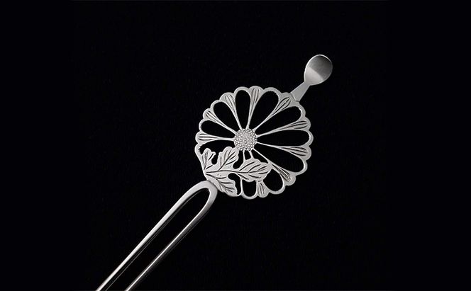 かんざし 平打ち簪 菊 かざり工芸三浦 髪飾り ヘアアクセサリー 和装 普段使い アクセサリー 民芸品 工芸品 伝統工芸品 おしゃれ かわいい 東京 東京都 墨田区