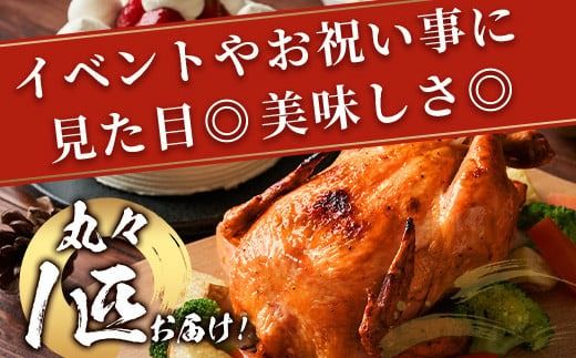 石垣島 南ぬ地鶏(海水付け) まるまる1匹分（1kg～1.5kg）ローストチキン イベント お祝い パーティ 肉 鶏肉 鳥肉 地鶏 精肉 UF-12