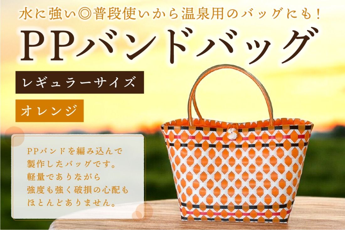 PPバンドバッグ(レギュラーサイズ)色:オレンジ [0036-001-1]