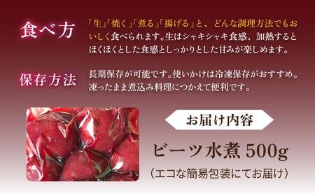 【限定販売】スーパーフード ビーツ 水煮 500g 【福岡県糸島産】 糸島市 / オーガニックナガミツファーム スムージー スープ [AGE045]