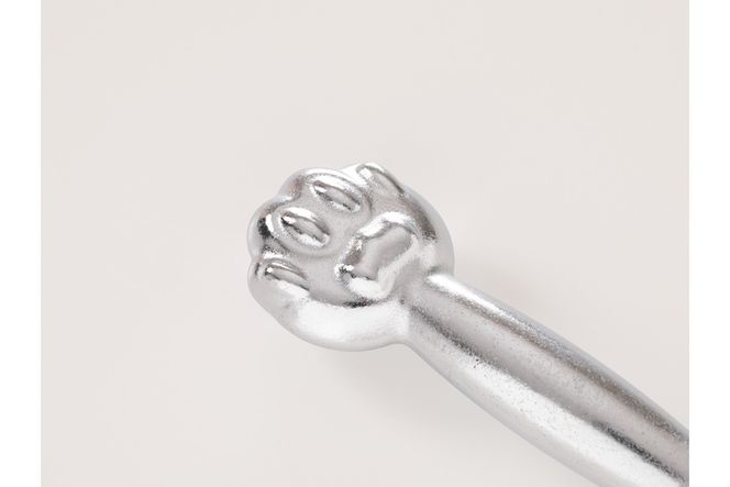 にゃんべる（猫の手＋ダンベル）　1kgメッキ トレーニング １キロ ダンベル 猫の手 筋トレ 猫グッズ プレゼント 猫の日 　AM00189