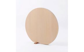 青森ひばの丸まな板 スタンド付き L 木製 青森ひば 青森ヒバ 木工品 卓上 国産 キッチン用品 調理器具 アウトドア キャンプ カットボード カッティングボード 梅沢木材工芸社