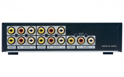 AV セレクター VSW41 電化製品 家電 DVDプレイヤー テレビ ビデオ 変換器 