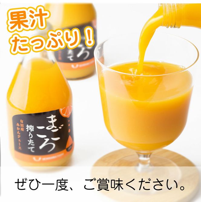 ZE6184_【まごころ】有田みかんジュース100％ 1000ml×12本