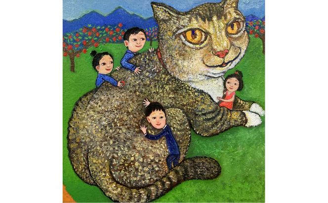 アーティストが描く愛しいペットのポートレート　S６号 142069_DK014