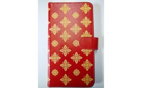 抗ウィルス！天平文様手帳型スマートフォンケース　Aデザイン　Lサイズ 小物 