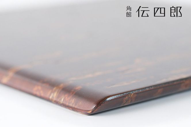 角館樺細工《藤木伝四郎商店》相板 パン長手皿 無地皮 角館工芸協同組合|02_kdk-500101