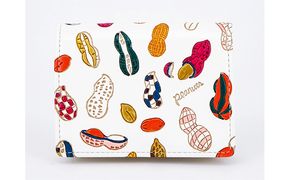 【文庫屋大関】箱まち小銭入れ　ピーナッツ【皮革工芸品】 ファッション小物 財布 民芸品 