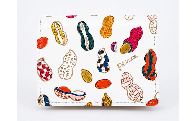 【文庫屋大関】箱まち小銭入れ　ピーナッツ【皮革工芸品】 ファッション小物 財布 民芸品 