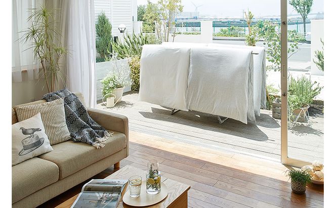 物干し ふとん干し コンパクト収納タイプ CFS-200S 室内 室内物干し 布団干し ふとん干し ふとん掛け コンパクト ふとん干し コンパクト収納タイプ コンパクト 省スペース 屋内物干し 洗濯物干し 部屋干し 布団 ふとん 梅雨 アイリスオーヤマ