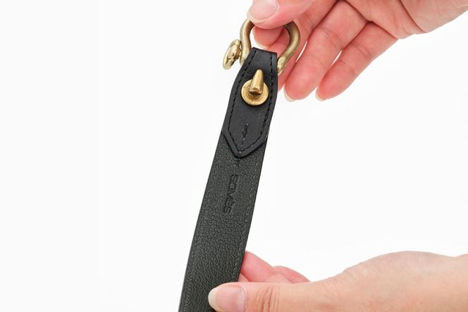 SOMES キーホルダー (ブラック) WF-28 [ソメスサドル 北海道 砂川市 12260678-a] ソメス メンズ レディース 本革 革 革製品 レザー 黒