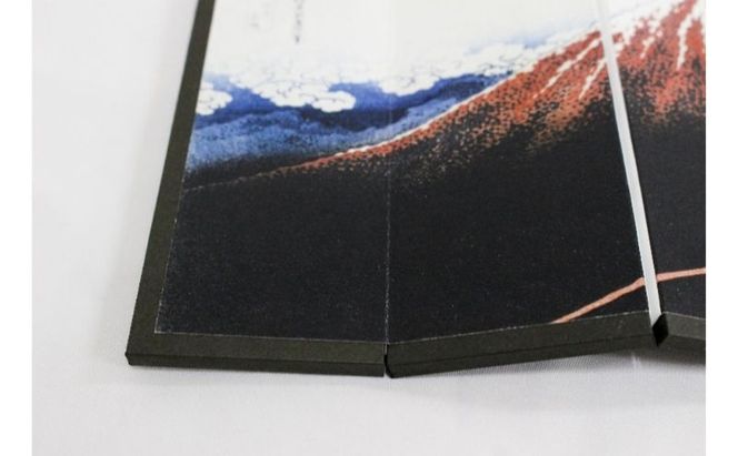 4曲屏風 葛飾北斎 冨嶽三十六景 山下白雨 インテリア 飾り 和風 アート 屏風絵 墨田区 東京都 卓上