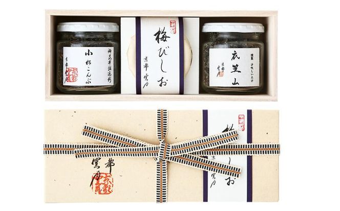 【高島屋選定品】京都 雲月 小松こんぶ・衣笠山・梅びしお詰合せ［ 京都 日本料理 雲月 ご飯のお供 銘品 人気 おすすめ 昆布 佃煮 ギフト プレゼント お土産 お取り寄せ 送料無料 ふるさと納税 ］ 261009_A-RG051