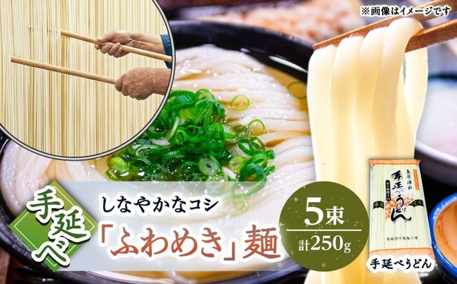 【昔ながらの手延ばし製法】手延べうどん 5束袋入り うどん ウドン 饂飩 うどん ウドン ウドン 手延べ 麺 乾麺 / 南島原市 / 高橋謙作製麺[SGY005]