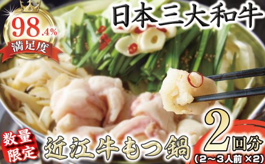 【一週間以内発送】数量限定　ホルモン屋が作った本気のもつ鍋セット　2回分　2～3人前【FO09W】