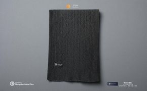 G3569 『Noble Fibre』100％ヤク・マフラー メッシュ ブラック【高級 おしゃれ ファッション カシミア より暖かい 防寒】