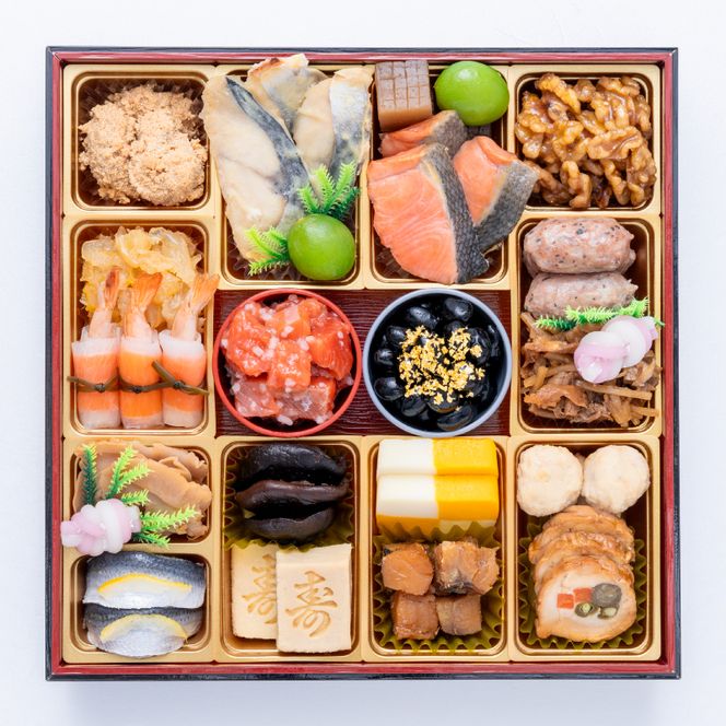 千賀屋謹製 2027年 迎春おせち料理「おもてなし」和風三段重 4～5人前 全58品 冷蔵 ［035S04］ 