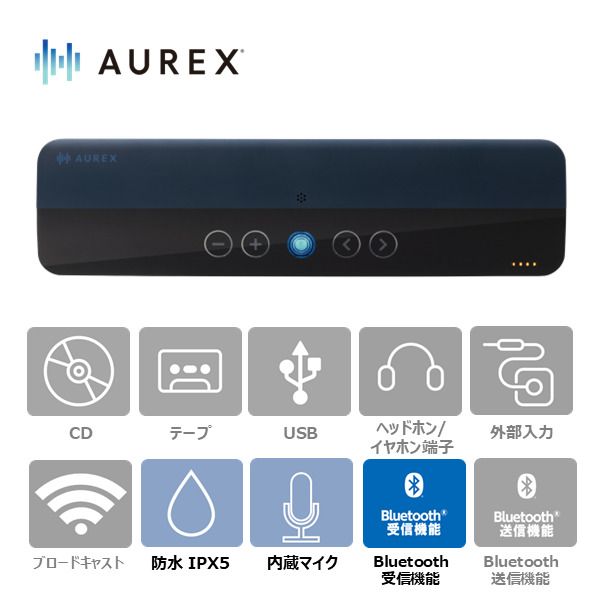 AUREX ワイヤレススピーカー AX-FL10(L) 【kw0240-0508-2】