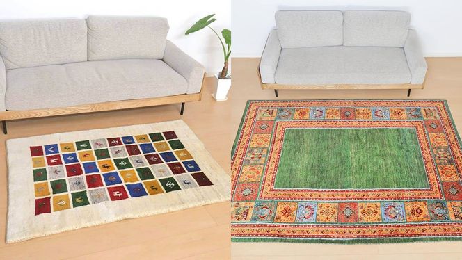 キリム ・ 絨毯 ・ ギャッベ オンライン クーポン 6000円分 ラグ 手織り 最高級 天然 玄関 じゅうたん カーペット オリエンタルアート [BP262-NT]