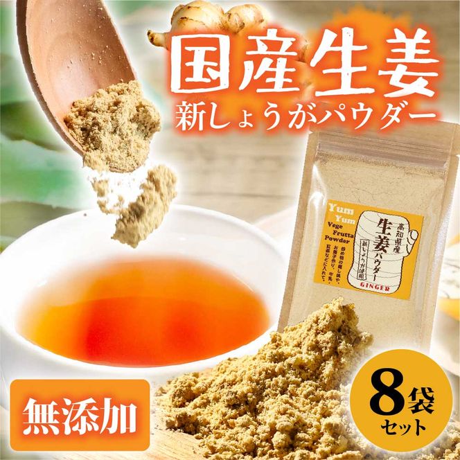 お手軽ヘルシー 高知県産しょうがパウダー 新ショウガ 30g×8袋セット /生姜パウダー 国産 しょうが ショウガ 粉末しょうが 野菜パウダー 料理 お菓子づくり 【カトレア】 [BQBC004]