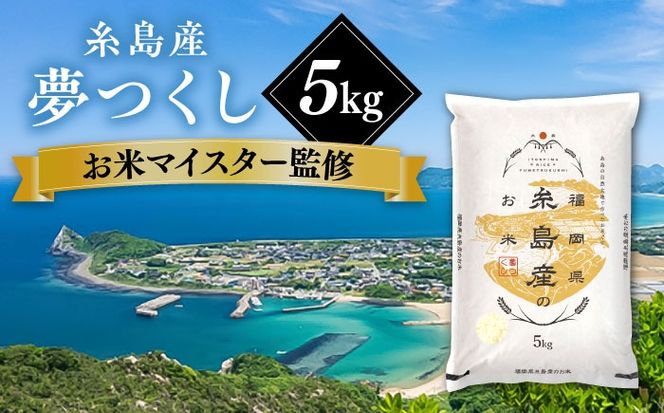 【こだわり精米】【令和6年産】 糸島産 夢つくし 5kg 糸島市 / RCF 米 お米マイスター [AVM001]