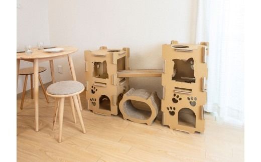 独自加工！段ボール爪とぎ（小）